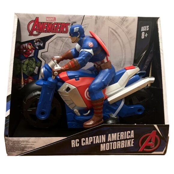 Captain America Avengers Marvel RC Very Rare Motobike Remote Control Toy Disney - Picture 1 of 1